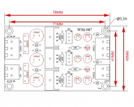 LM317 LM337 Adjustable Step Down Power Supply Module Buck Voltage Converter AC 20V to +/-1.25V-20V